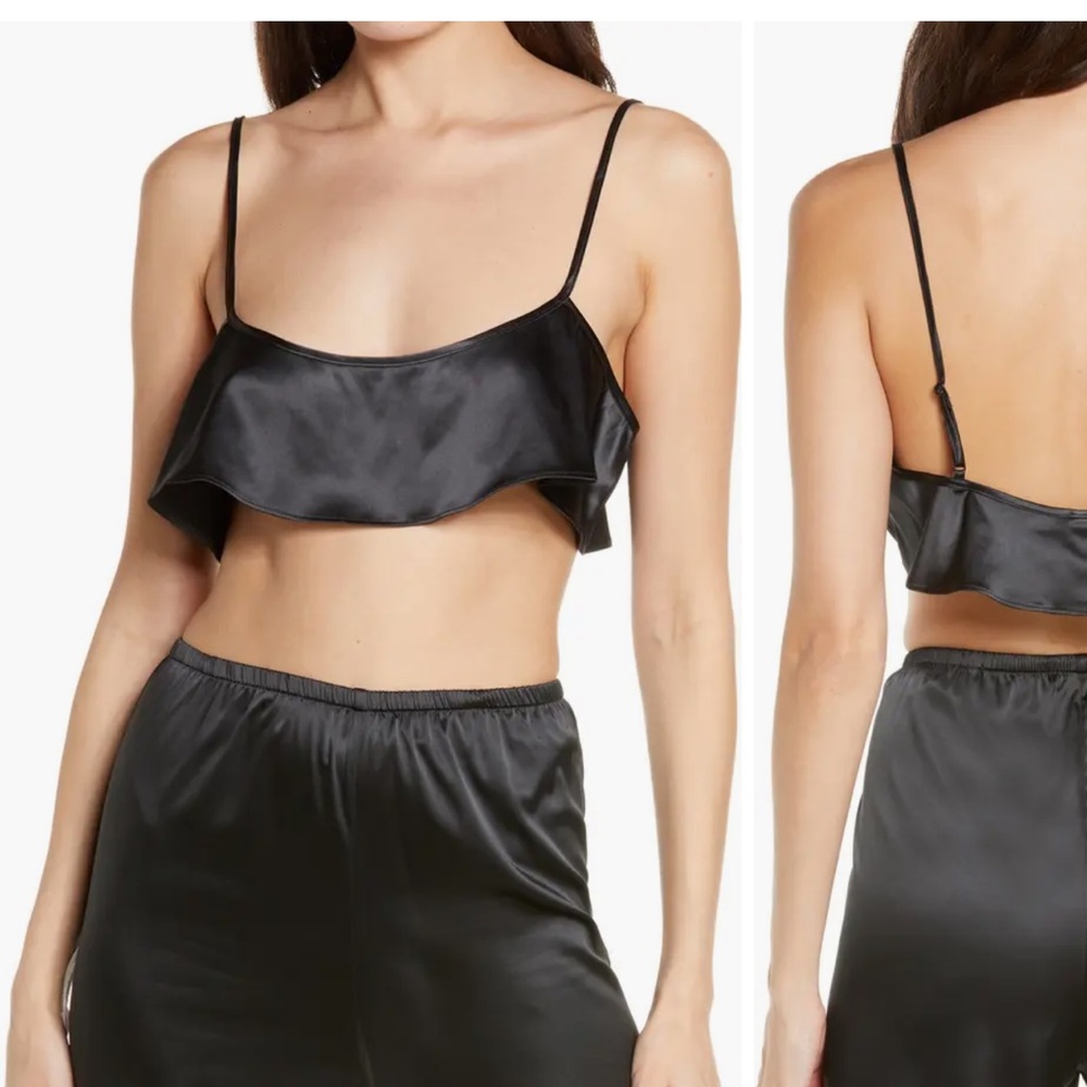 Skims Shine Satin Crop Camisole